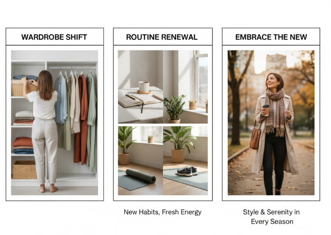 Seasonal Transitions: Refreshing Your Wardrobe and Routine Together